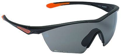 Picture of Beretta Usa Oc031a23540959uni Clash Shooting Glasses Fume Lens Black With Orange Accents Frame 