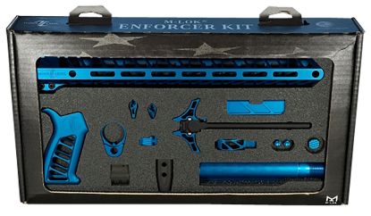 Picture of Timber Creek Outdoors Tcoekb Enforcer Complete Build Kit Blue Anodized For Ar-15 