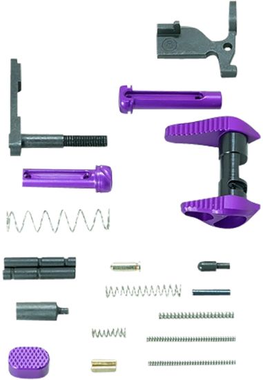 Picture of Timber Creek Outdoors Arlpkppa Lower Parts Kit Purple Anodized Aluminum For Ar-15 