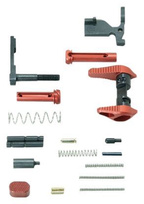 Picture of Timber Creek Outdoors Arlpkr Lower Parts Kit Red Anodized Aluminum For Ar-15 