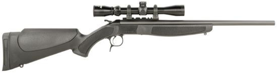 Picture of Cva Cr4817wp Scout Full Size 350 Legend 1 Shot, 20" Matte Blued Steel Barrel & Receiver, Black Fixed Stock, Includes 3-9X32mm Scope, Ambidextrous 