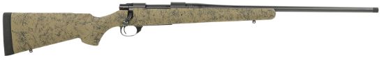 Picture of Howa Hhs43163 M1500 Hs Precision 308 Win 5+1 22" Threaded Barrel, Black Metal Finish, Green With Black Webbing Fixed Hs Precision Stock 