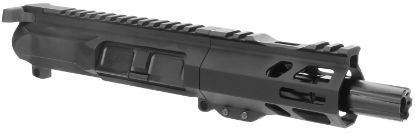 Picture of Tacfire Bu9mm4 Pistol Upper Assembly 9Mm Luger 4" Black Nitride Barrel 7075-T6 Aluminum Black Anodized Receiver M-Lok Handguard For Ar-Platform 