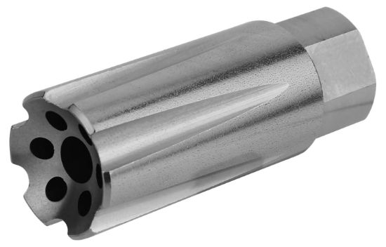 Picture of Tacfire Linear Compensator Stainless Steel With 5/8"-24 Tpi Threads 2.26" Oal .875" Diameter For 308 Win 