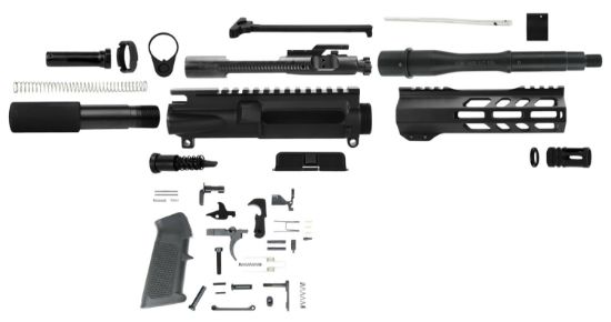 Picture of Tacfire Ar Build Kit 5.56X45mm Nato 7.50" Barrel Black For Ar Platform 