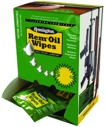 Picture of Remington Accessories 18471 Rem Oil Cleans, Lubricates, Protects Single Pack Wipes 300 Per Box 