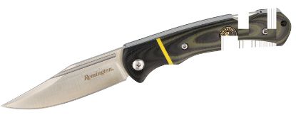 Picture of Remington Accessories 15639 Hunter Lock Back Folding Stainless Steel Blade Multi-Color G10 Handle 