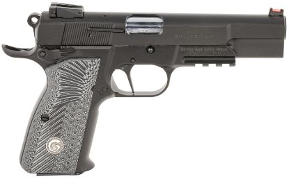 Picture of Eaa Girsan 390470 Mcp35 Match 9Mm Luger 15+1 4.87" Stainless Steel Barrel, Matte Black Serrated Slide, Matte Black Steel Frame W/Accessory Rail & Beavertail, Black/Gray Checkered Grips Ambidextrous 