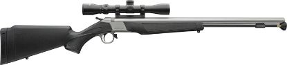 Picture of Cva Pr2117ssc Wolf V2 50 Cal 209 Primer 24" Matte Stainless Barrel/Rec Black Synthetic Stock Includes 3-9X32mm Scope 