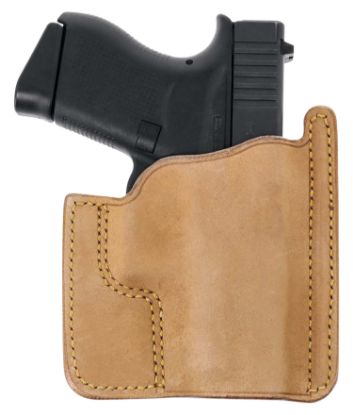 Picture of Galco Ph800 Front Pocket Natural Horsehide Compatible W/ Glock 43/43X/43X Mos Ambidextrous 