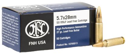 Picture of Fn 10700012 High Performance 5.7X28mm 27 Gr Lead Free Hollow Point 50 Per Box/ 40 Case 