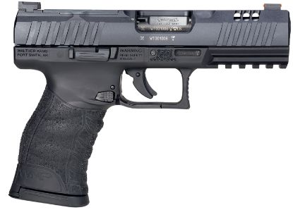 Picture of Walther Arms 5220302 Wmp Optic Ready 22 Wmr 10+1 4.50" Stainless Steel Barrel, Black Optic Ready/Serrated Slide, Black Polymer Frame W/Picatinny Rail, Black Polymer Grip, Right Hand 