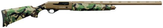 Picture of Charles Daly 930328 601 12 Gauge 4+1 3" 28" Vent Rib Barrel, Flat Dark Earth Finish Aluminum Receiver, Woodland Camo Synthetic Stock, Includes 3 Choke Tubes 