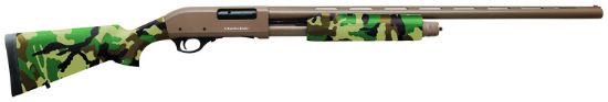 Picture of Charles Daly 930330 301 12 Gauge 3" 4+1 28" Vent Rib Barrel, Flat Dark Earth Barrel/Receiver, Woodland Camo Synthetic Stock & Forend, Includes 3 Choke Tubes 