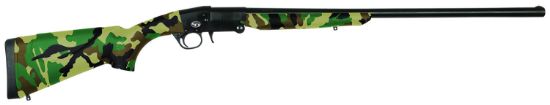 Picture of Charles Daly 930335 101 Full Size 20 Gauge Break Open 3" 1Rd 26" Blued Steel Barrel & Receiver, Fixed Woodland Camo Synthetic Stock 