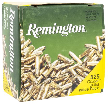 Picture of Remington Ammunition 21250 Golden Bullet Value Pack 22 Lr 36 Gr Hollow Point 525 Per Box/ 12 Cs 