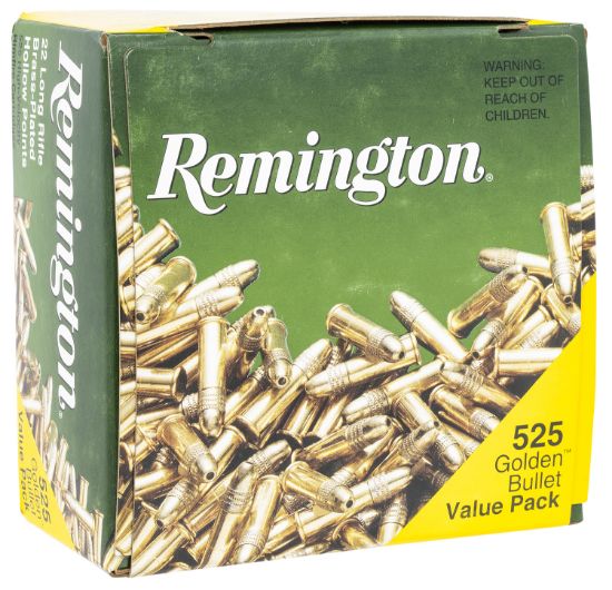 Picture of Remington Ammunition 21250 Golden Bullet Value Pack 22 Lr 36 Gr Hollow Point 525 Per Box/ 12 Cs 