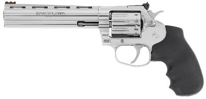 Picture of Colt Mfg Kcobra22-Sp6rfo King Cobra Target 22 Lr 10Rd 6" Stainless Steel Barrel, Cylinder & Frame, Black Hogue Overmolded Grips 