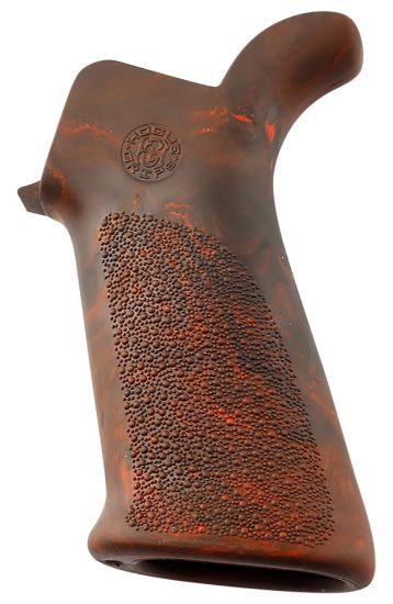 Picture of Hogue 15431 Overmolded Beavertail Made Of Rubber With Red Lava Cobblestone Finish For Ar-15, M16 