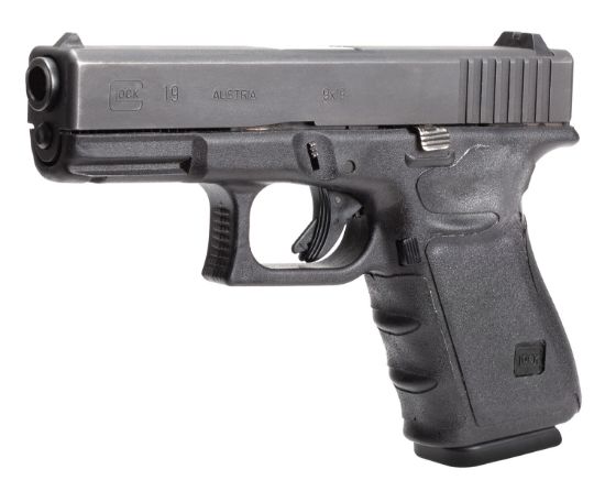 Picture of Hogue 17230 Wrapter Adhesive Grip Compatible W/ Glock 19 Gen3/23 Gen3/32 Gen3/38 Gen3 Textured Black Rubber 