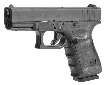 Picture of Hogue 17240 Wrapter Adhesive Grip Compatible W/Glock 19 Gen4/23 Gen4/32 Gen4/19 Mos Gen4 Textured Black Rubber 