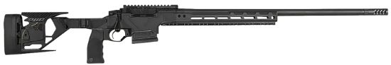 Picture of Seekins Precision 0011710137Blk Havak Hit Pro Full Size 6Mm Creedmoor 3+1 24" Black Threaded Barrel, Picatinny Rail Steel Receiver, Black Adjustable Folding Aluminum Chassis, Ar-Style Vertical Grip 