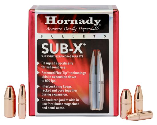 Picture of Hornady 3503 Sub-X 35 Cal 250 Gr Subsonic Expanding 100 Per Box/ 15 Case 