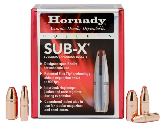 Picture of Hornady 45031 Sub-X 45 Cal 395 Gr Subsonic Expanding 50 Per Box/ 15 Case 