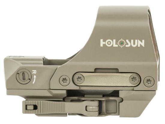 Picture of Holosun He510cgrfde He510c-Gr-Fde Flat Dark Earth 0.91 X 1.26 2 Moa Green Dot/65 Moa Green Circle Multi Reticle 