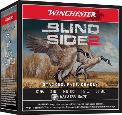 Picture of Winchester Ammo Xbs123bb Blind Side 2 12 Gauge 3" 1 3/8 Oz Bb Shot 25 Per Box/ 10 Case 