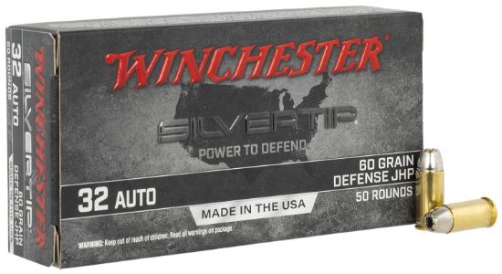 Picture of Winchester Ammo W32ast Silvertip 32 Acp 60 Gr Jacket Hollow Point 50 Per Box/ 10 Case 