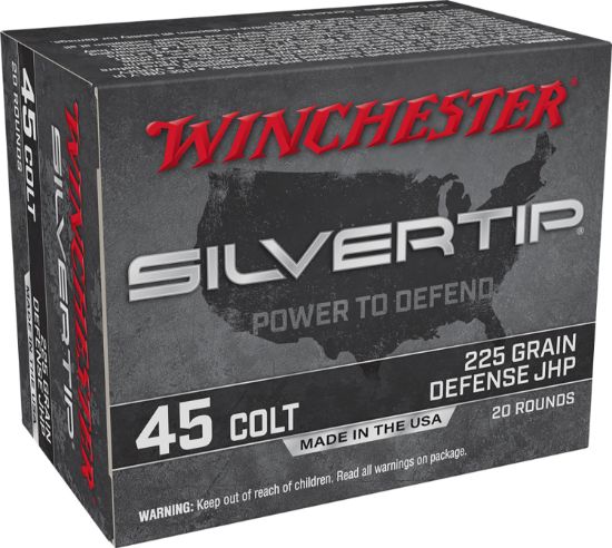 Picture of Winchester Ammo W45cst Silvertip 45 Colt 225 Gr Jacket Hollow Point 20 Per Box/ 10 Case 