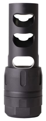 Picture of Nosler 97200 Muzzle Brake Muzzle Brake Black 5/8" 24 Tpi Threads For 243 Cal 