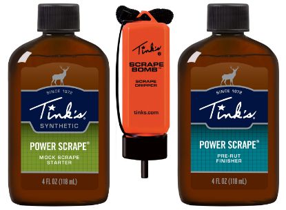 Picture of Tinks W5226 Power Scrape All-Season Deer Attractant Pre-Rut Finisher Scent Mock Scrape Starter Scent 4 Oz Dripper 