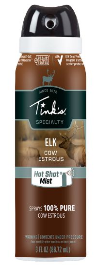 Picture of Tinks W5330 Hot Shot Mist Attractant Elk Cow In Estrous Scent 3 Oz Aerosol 