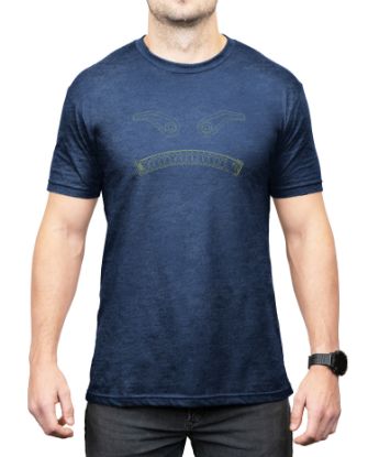 Picture of Magpul Mag1268411s Magmouth Navy Heather Cotton/Polyester Short Sleeve Small 