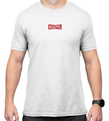 Picture of Magpul Mag1270100s Hot & Fresh White Cotton Short Sleeve Small 