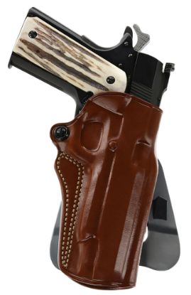 Picture of Galco Sm2212r Speed Master 2.0 Owb Tan Leather Paddle Fits 1911 Fits 5" Barrel Right Hand 