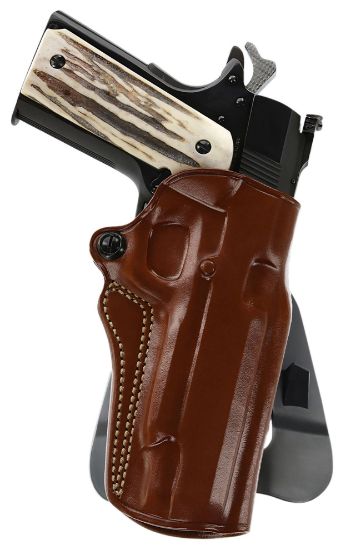 Picture of Galco Sm2213r Speed Master 2.0 Owb Tan Leather Paddle Fits 1911 Fits 5" Barrel Left Hand 