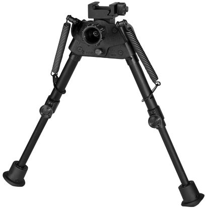 Picture of Harris Bipods S-Br2p Swivel Br Picatinny, 6-9", Black Steel/Aluminum, Self Leveling Legs, Rubber Feet 