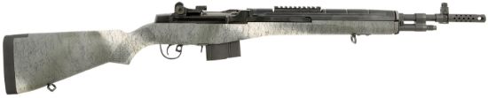 Picture of Springfield Armory Aa9112 M1a Scout Squad Sports South Exclusive 308 Win 10+1 18" Black Cerakote Steel Barrel, Picatinny Rail Steel Receiver, Fixed Gb Black Speckled Synthetic Stock 