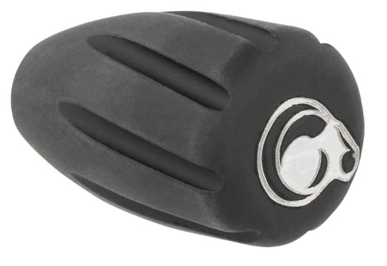 Picture of Christensen Arms 8100001900 Tactical Bolt Knob Black W/ White Logo Hardcoat Anodized Aluminum 