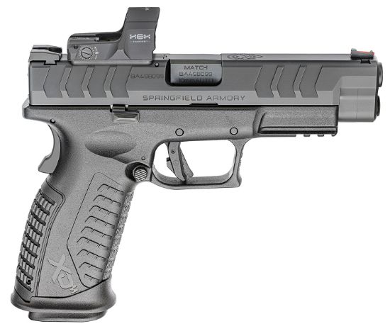 Picture of Springfield Armory Xdme94510bhcospd Xd-M Elite Osp 10Mm Auto 16+1 4.50" Barrel, Black Polymer Frame W/Picatinny Acc. Rail, Optic Ready Slide, Interchangeable Backstrap, Includes Hex Dragonfly Red Dot 