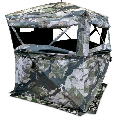 Picture of Primos 65112 Full Frontal Ground Veil Camo 150D Polyester 58" X 58", 67" High 