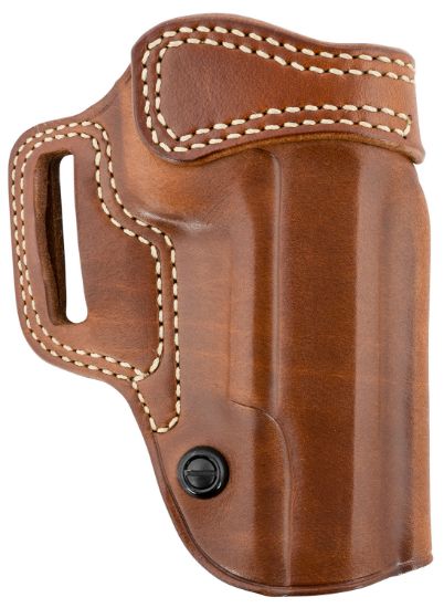 Picture of Galco Av212r Avenger Owb Tan Leather Belt Slide Fits 1911 5" W/Wo Red Dot Right Hand 