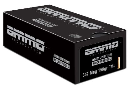 Picture of Ammo Inc 357158Fmja50 Signature 357Mag 158Gr Full Metal Jacket 50 Per Box/20 Case 