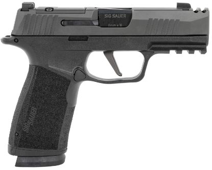 Picture of Sig Sauer 365Xca-9-Comp P365-Xmacro 9Mm Luger 3.10" 17+1, Black, Steel Slide With Optic Cuts & Integrated Compensator, Xray Sights 