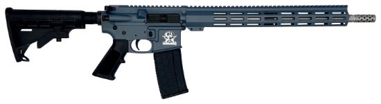 Picture of Great Lakes Firearms Gl15223ssblu Ar-15 223 Wylde 30+1 16" Stainless Barrel, Blue Titanium Cerakote Receiver, Full Picatinny Rail, Black Collapsible Stock, Polymer Grip 