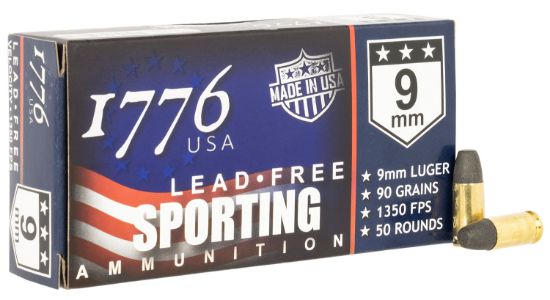 Picture of 1776 Usa 1776009090 Lead Free Sporting 9Mm Luger 90Gr Lead Free Ball 50 Per Box/20 Case 