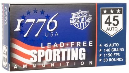 Picture of 1776 Usa 1776045140 Lead Free Sporting 45Acp 140Gr Lead Free Ball 50 Per Box/20 Case 